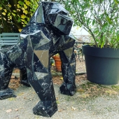 🦍🍀

#gorille #origami #lowpoly #origami #noiretblanc #marbre #handmadewithlove 💚